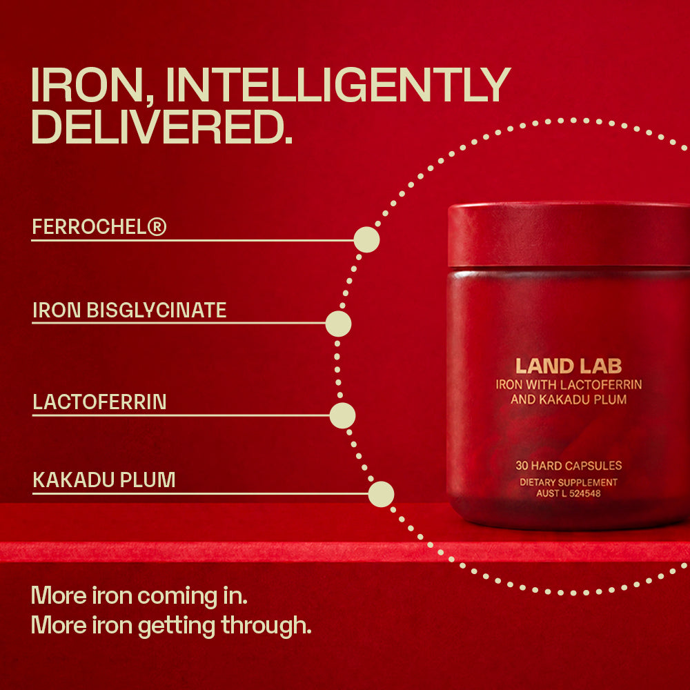 Iron with Lactoferrin & Kakadu Plum