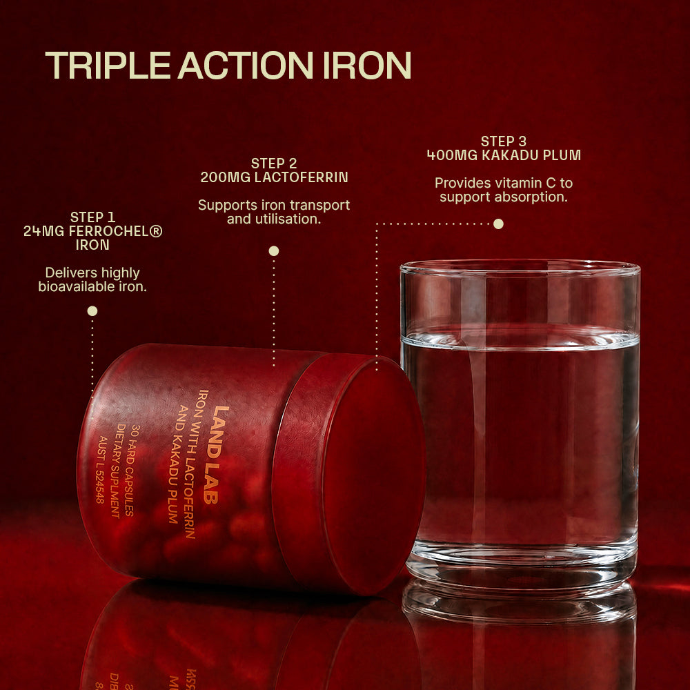 Iron with Lactoferrin & Kakadu Plum